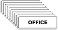 Signs ByLITA Standard Office Sign - Professional Business Signage - Easy to Install (White) - Large 10 Pack