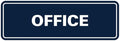 Signs ByLITA Standard Office Sign - Professional Business Signage - Easy to Install (Navy Blue/White) - Medium 1 Pack