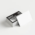 Reskid White Cardstock Thick Paper - Blank Heavy Weight 110 lb Cover Card Stock - 100 Pack (2x3.5, Inches)