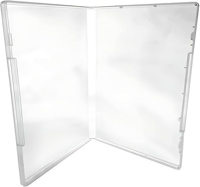 (50) CheckOutStore Plastic Storage Cases for Rubber Stamps, 1/2" (14mm) inch Spine Size (Clear)