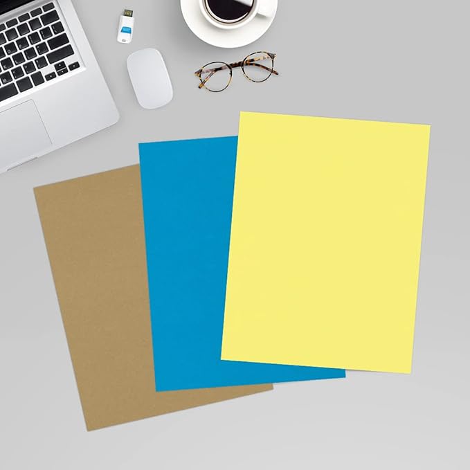 LUXPaper 8.5" x 11" Paper | Letter Size | Pastel Canary Yellow | 60lb. Text | 1,000 Qty