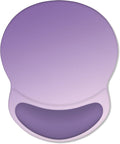 ITNRSIIET Ergonomic Mouse Pad with Comfort Gel Wrist Rest, Non-Slip PU Base, Smooth Textured Surface, Reduces Hand Fatigue & Wrist Pain, 8.7 x 7.2 Inch for Office Gaming Home, Lavender Fade