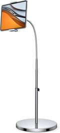 Lamicall Tablet Floor Stand Gooseneck - Swivel Tablet Holder Mount with Adjustable Height & 10.6lb Stable Base, for iPad mini Air Pro 12.9/9.7, Tab, Kindle, iPhone Air 17 Pro Max, Phones (4.7-13")