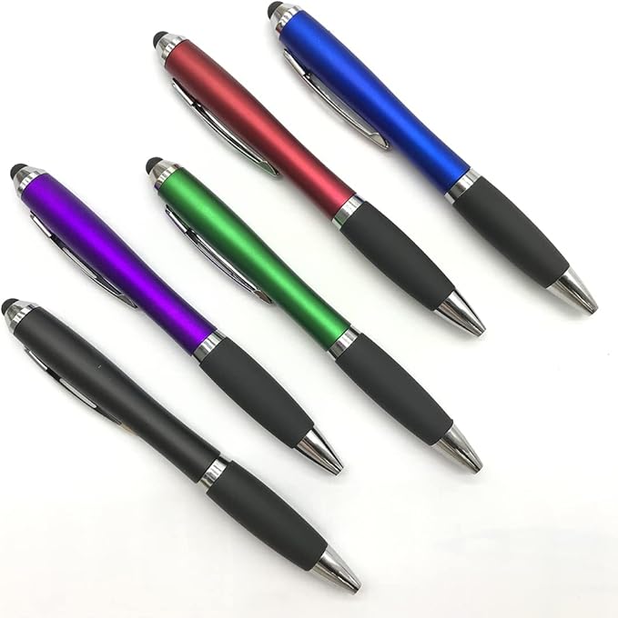 HEYZARDA Personalized Pens with Name Text Icon Logo Engraved for Business Office Custom Ballpoint Pen 50 100 Pcs Optional, Green