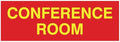 Signs ByLITA Basic Conference Room Sign (Red/Yellow) - Large