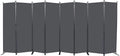 CHOSENM Room Divider, 8 Panel Folding Privacy Screens with Wider Support Feet, 6 Ft Portable Room Partition for Room Separator, 176" W X 71" H, Grey