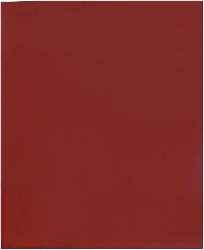 JAM PAPER Laminated Two Pocket Glossy School Folders - Letter Size - High Gloss Maroon Red - 6/Pack
