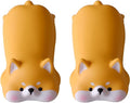 Cityhermit Cute Wrist Rest Support for Mouse Computer Arm Rest for Desk Ergonomic Kawaii Office Supplies Slow Rising PU Mouse Pad (Yellow Shiba Inu-2pcs)