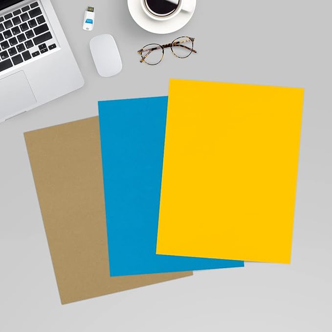 LUXPaper 8.5" x 11" Paper | Letter Size | Sunflower Yellow | 80lb. Text | 1,000 Qty