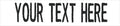 Custom Uniform Name Tapes Solid Colors. White Fabric, 3.5 Inch Hook Fastener (Uniform Ready Fastener)