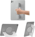 Nillkin Adhesive Tablet Stand, 0.14 inch Invisible Slim iPad Holder, Stepless Adjustable Stand, Built-in Back Magnets, Compatible with Tablets Up to 10.4-13.2 inch, Grey