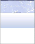 Business Voucher Check Stock - 2500 Sheets, Check on Top, Blue Marble