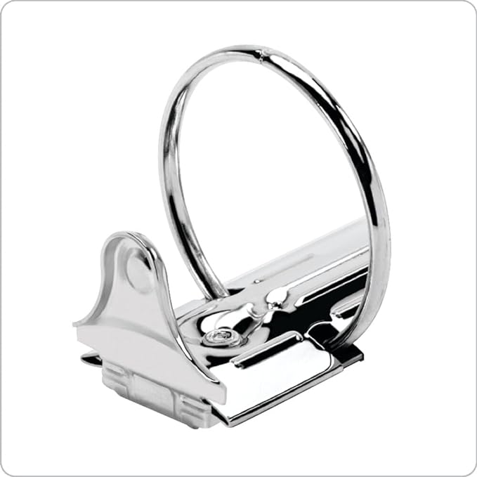 Cardinal Economy 3 Ring Binders, Binders for School and Office, Durable 1/2 inch Round Rings, Holds 125 Sheets, ClearVue Presentation View, Non-Stick, Black, Carton of 12 (90602)