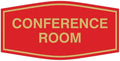 Fancy Conference Room Sign (Red/Gold) - Small