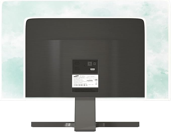 Baocicco Abstract Watercolor Waterproof TV Display Screen Cover 32 Inch Cyan Marble Dip Dyeing Dust Proof TV Covers for Television Screen Anti-Static Dustproof Protective，Mint Green
