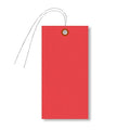 SmartSign Red Tyvek Shipping Tags with Wire, Size #8 | 6 1/4" x 3 1/8", Pack of 1000