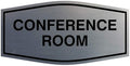 Fancy Conference Room Sign (Brushed Silver) - Medium