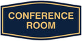 Fancy Conference Room Sign (Blue/Gold) - Small