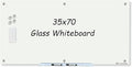 Magnetic Glass Whiteboard 6' x 3', Large Glass Dry Erase Board 70 x 35 Inches for Wall, Large White Board Frameless for Office Home & School