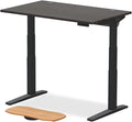 UPLIFTDESK V3 2-Leg Ash Gray Laminate Wood Standing Desk – Adjustable Height, Advanced 1-Touch Memory Keypad, Under Desk Cable Management, Wire Grommets & Rocker Board (Black C-Frame, 48 x 30 inch)