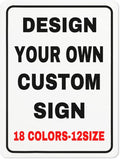 Custom Outdoor Metal Personalized Sign With Your Photo, Text, Logo - Decorative Wall Sign for Business, Workplace, Office, Home