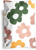 Poly Mailers 6 x 9 Inch - 100 pack Biodegradable Shipping Bags for Stationery and Small Accessories - Impack Self-Seal Waterproof Thick Mailing Envelope for Small Items - Daisy Multi