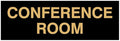 Signs ByLITA Basic Conference Room Sign (Black Gold) - Large