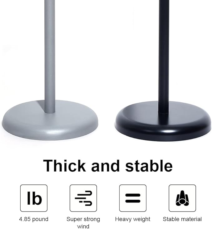 SENZHIYI Adjustable Poster Sign Stand Holder Heavy Duty Snap Open Aluminum Pedestal Floor Standing Sign Holder Vertical and Horizontal View Sign Displayed (Black, 11X17inches)