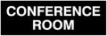 Signs ByLITA Basic Conference Room Sign (Black) - Large