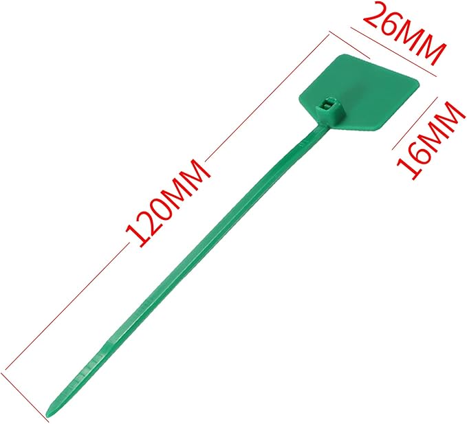 Waterproof Shipping Tags, Multi-Color Self Locking Nylon Writable Marker Ties Luggage Identification Tags, Plastic Straps Label Mark Tag, Seal Tags Zip Tie for Labeling 100pcs