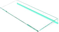 BEEGO Ergonomic Computer Keyboard Stand - Clear Acrylic Keyboard Riser Tilted Keyboard Holder Keyboard Tray with Teal Blue Non-Slip Strip for Easy Typing at Home School Office Desk Accessories