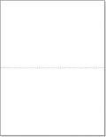 NextDayLabels - Letter Size White Perforated Blank Post Card Cardstock, 75lb Cover (203 gsm) 2 per Page, Cards Measure 8.5" X 5.5", Inkjet/Laser Compatible - 50 Sheets / 100 Cards