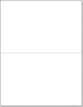 NextDayLabels - Letter Size White Perforated Blank Post Card Cardstock, 75 lb Cover Stock (203 gsm) 2 per Page, Cards Measure 8.5" X 5.5", Inkjet/Laser Compatible - 250 Sheets / 500 Cards
