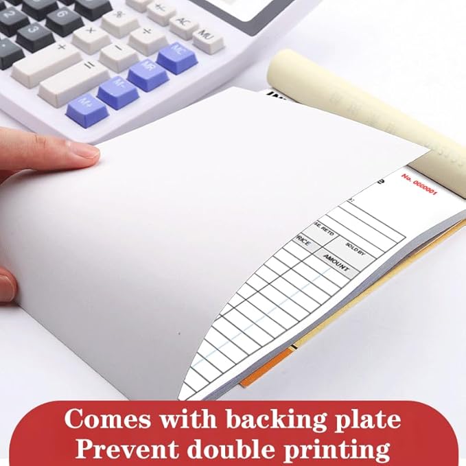 Personalized Invoice Book Custom 2 Part/3 Part Receipt Book Quote Estimate Order Forms Carbonless Form with Your Company Name Logo Address,2-10 Books (Style 8)