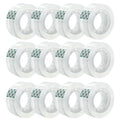Zizlurnar 12 Rolls Transparent Tape Refills Rolls, Clear Tape,1 in Core，3/4 x 1000 in，Gift Packaging Tape Refill Roll for Office, Home, School
