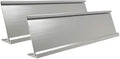 2" x 8" Nameplate Desktop Holder 2 Pack (silver)