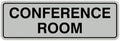 Standard Conference Room Sign - Lt Gray - Small 5 Pack