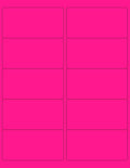 NextDayLabels - 8-1/2 x 11 Neon Color High Light Fluorescent Labels for Laser & Inkjet Printer (Pink Fluorescent, 4 x 2-10 Per Page | 1000 Labels)