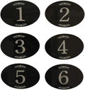 StayMax Locker Number Signs Door Sign with Self-Adhesive Tape Number Black (1-50)
