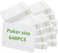 648PCS Blank Playing Cards 2.5" x 3.5" Blank Playing Cards to Write On Double Sides Printable Index Flash Cards Blank Tarot Cards for DIY Game Cards Gift Cards Message Card