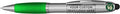 DISCOUNT PROMOS Custom Stylus Ballpoint Pens Set of 10, Personalized Bulk Pack - Black Ink, Great for Office, School, Business, Tradeshows, Events - Green