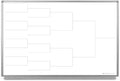 12 Team Bracket Whiteboard 36" x 24"