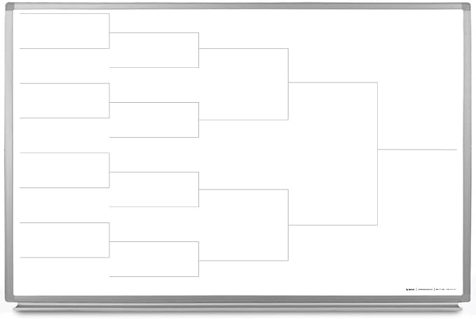 12 Team Bracket Whiteboard 36" x 24"
