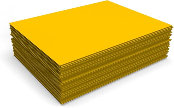 LUXPaper 8.5" x 11" Paper | Letter Size | Sunflower Yellow | 80lb. Text | 1,000 Qty