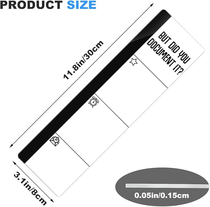 Computer Monitor Memo Board But Did You Document it? Logo Decor Monitor Message Board Sticky Notes Office Desk Accessories for Send Family Members Office Friends and Colleagues Gifts