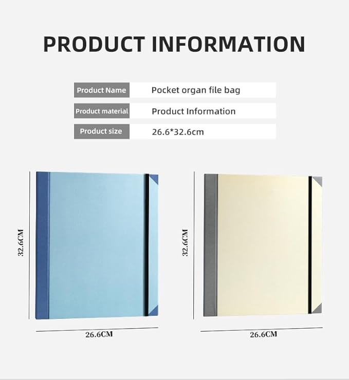 The Life Book Document Organizer - Binder for Important Documents, Document Organizer Foliofor Bills Checks Birth Certificates etc (Pink)