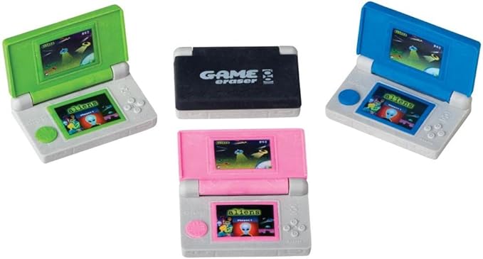 Raymond Geddes Game Erasers For Kids (Pack of 24)