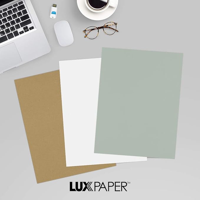 LUXPaper 8.5" x 11" Paper | Letter Size | Slate Gray | 70lb. Text | 250 Qty