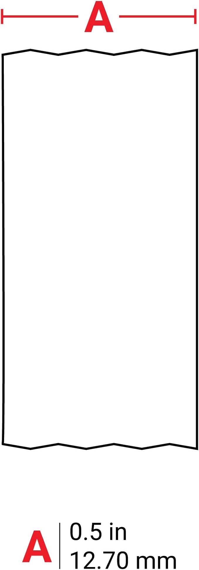Brady Authentic (M21-500-595-WT) All-Weather Vinyl Label for Indoor/Outdoor ID, Lab and Equipment Labeling, Black on White- For M210, M210-LAB, M211, BMP21-PLUS and BMP21-LAB Printers, .5" W 21' L