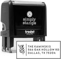 Custom Floral Address Stamp | Choose from 12 Designs | Multiple Ink Color Options | Envelope Return Address Stamp for Couple or Family (Design 2, Large)